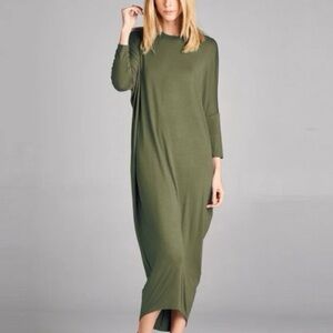 Love, Kuza   Dolman Hacci Midi Dress